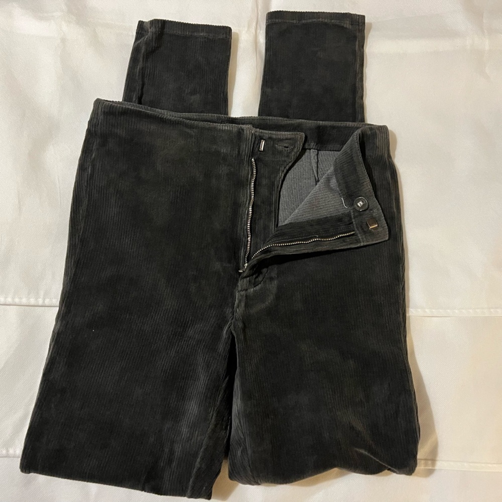 Mother jeans 27 gray corduroy​​​​​​ the high waisted seemless looker charcoal - Picture 5 of 12